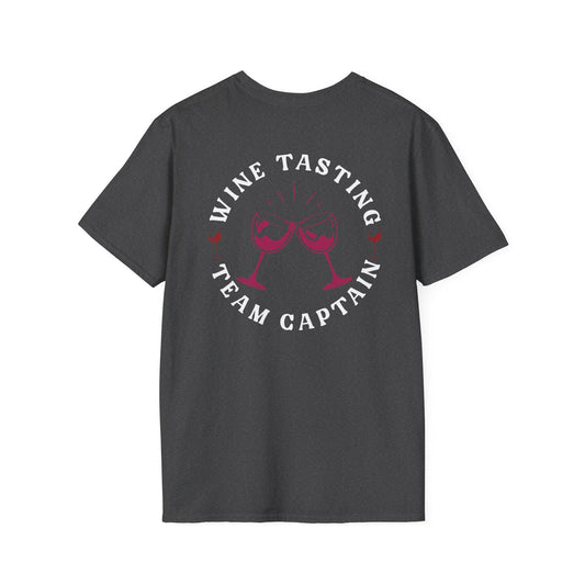 Wine Tasting Team Captain T-Shirt | Wine Lover Tee | Drinking Group Shirt