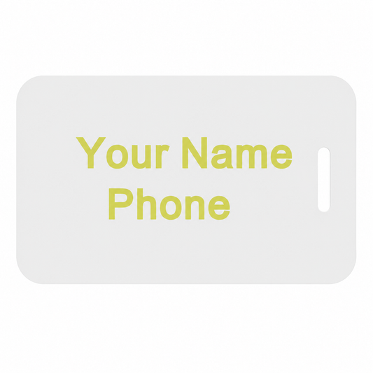 Personalized Monster Truck Luggage Tags - 2 Sided
