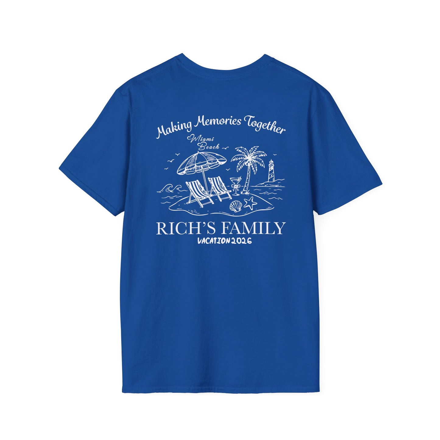Personalized Making Memories Together Family Beach Vacation T-Shirt