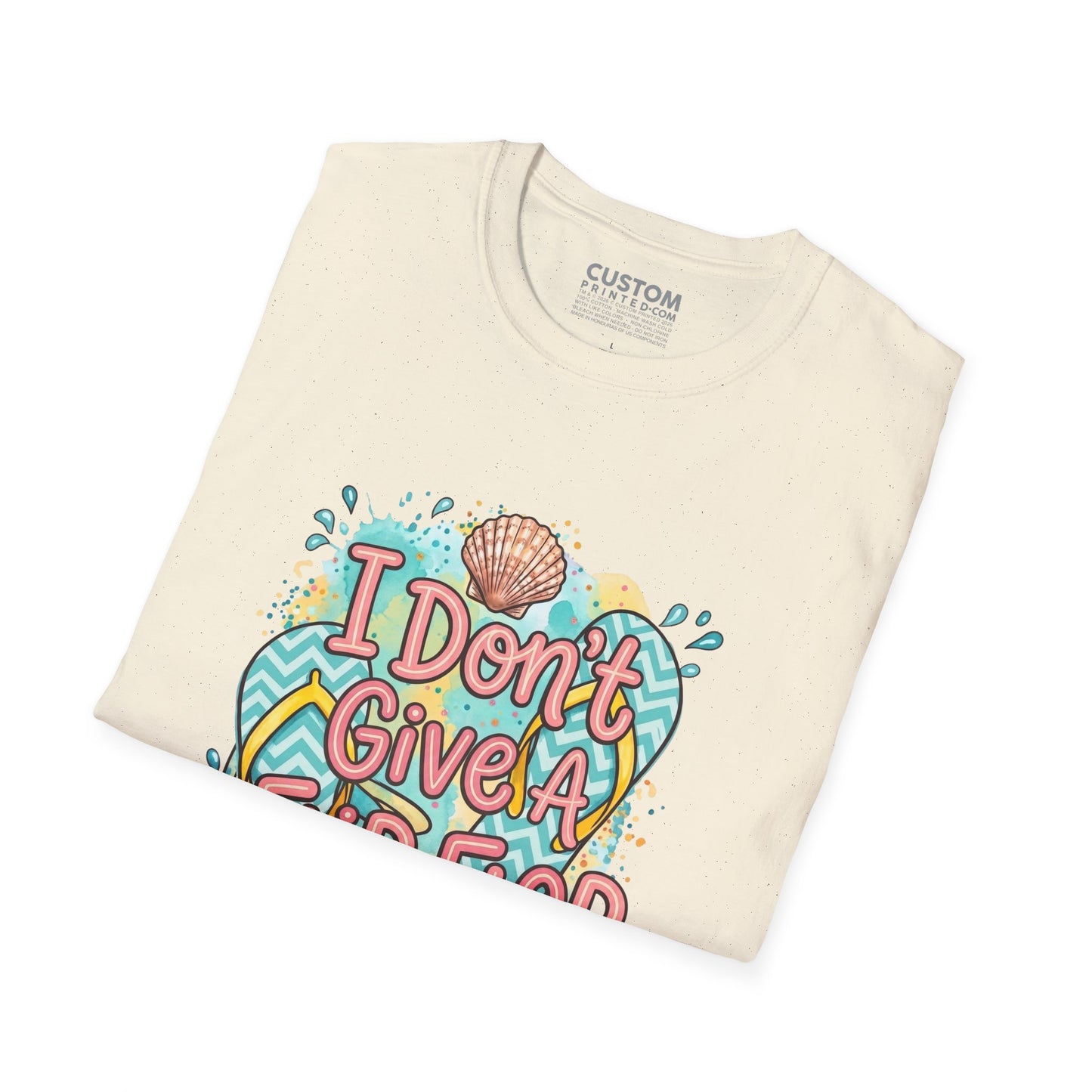 I Don’t Give a Flip Flop T-Shirt | Summer Vacation Tee