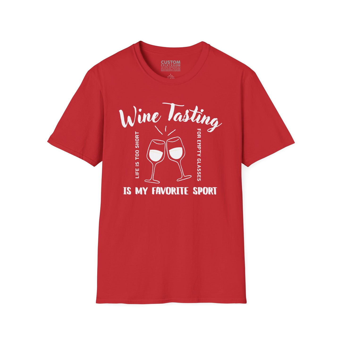 Wine Tasting Is My Favorite Sport T-Shirt | Wine Lover Tee | Drinking Shirt