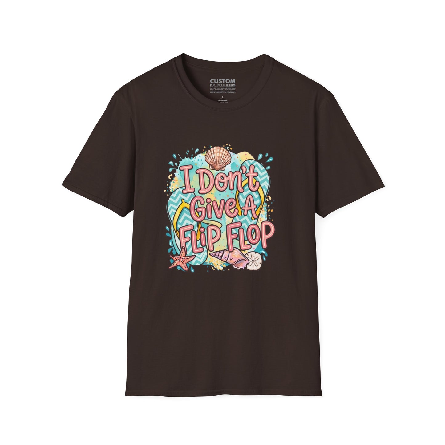 I Don’t Give a Flip Flop T-Shirt | Summer Vacation Tee