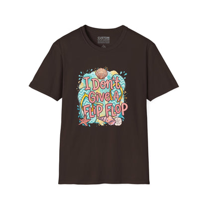 I Don’t Give a Flip Flop T-Shirt | Summer Vacation Tee
