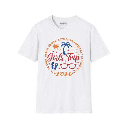 Girls Trip T-Shirt Matching Group Vacation Tee | Girls Squad Travel Shirt | Custom Holiday Outfit