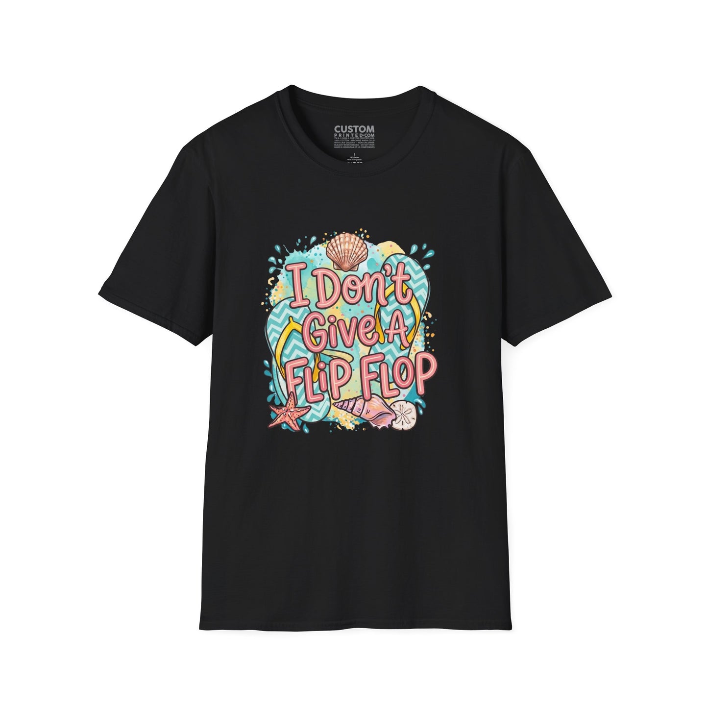 I Don’t Give a Flip Flop T-Shirt | Summer Vacation Tee