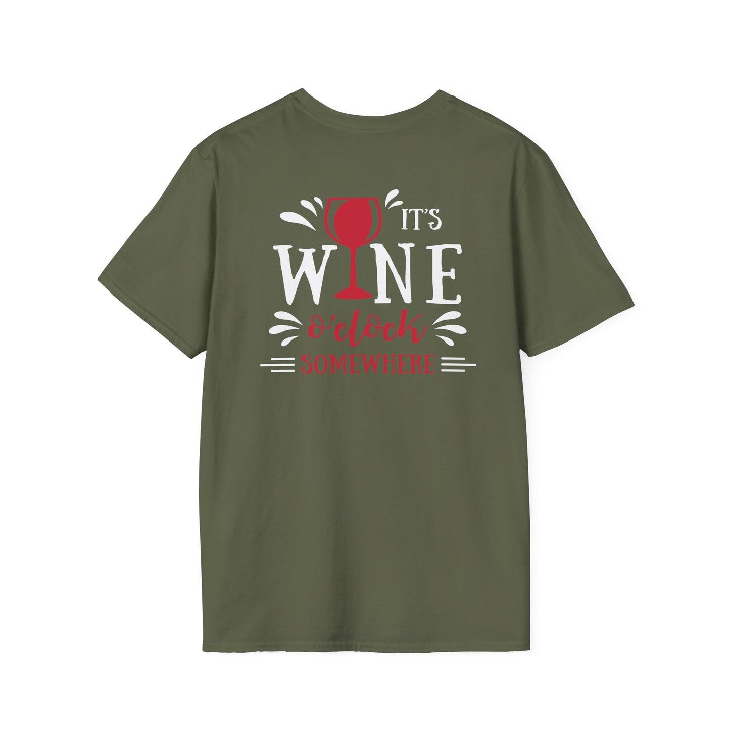 It’s Wine O Clock Somewhere T-Shirt | Wine Lover Tee | Funny Drinking Shirt