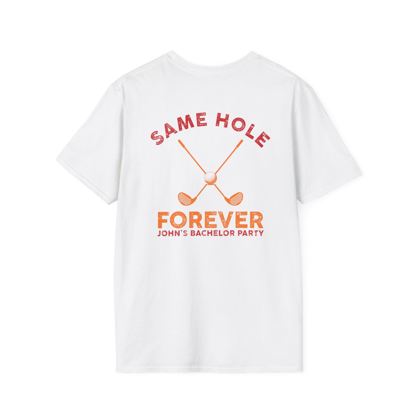 Personalized Same Hole Forever T-Shirt | Custom Golf Couple Tee