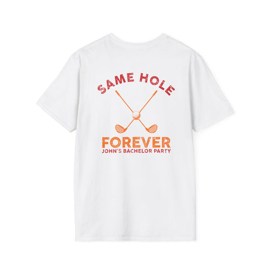 Personalized Same Hole Forever T-Shirt | Custom Golf Couple Tee