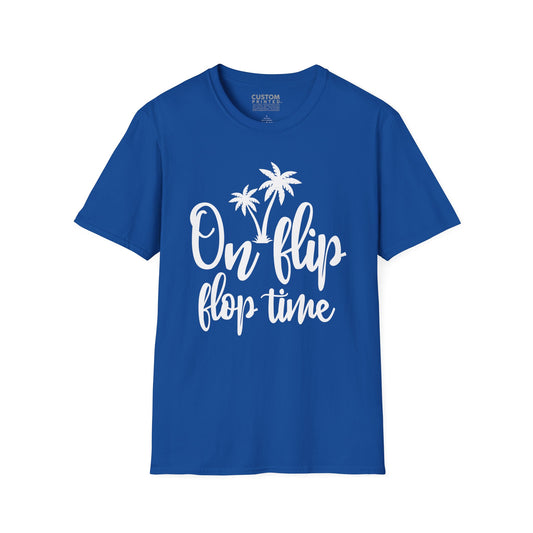 On Flip Flop Time T-Shirt | Summer Beach Vacation Tee