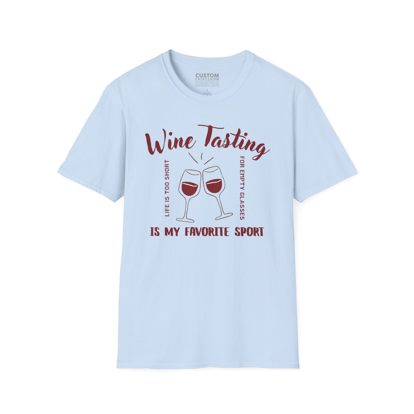 Wine Tasting Is My Favorite Sport T-Shirt | Wine Lover Tee | Drinking Shirt
