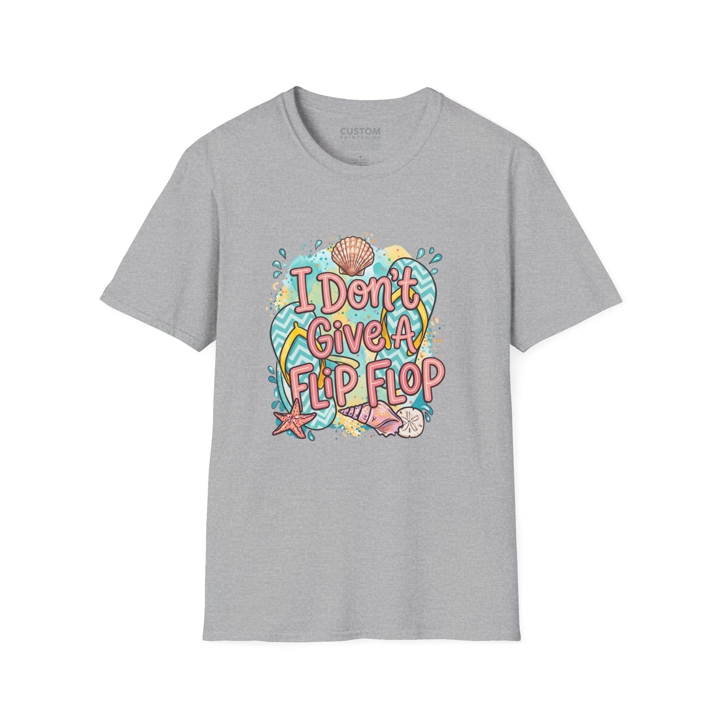 I Don’t Give a Flip Flop T-Shirt | Summer Vacation Tee