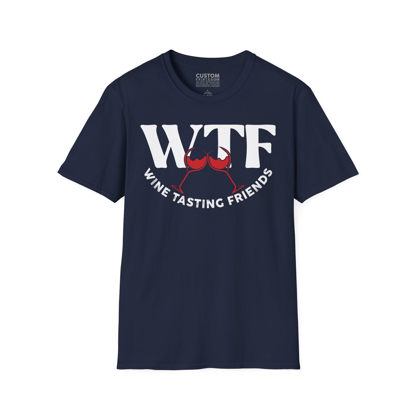 WTF Wine Tasting Friends T-Shirt | Wine Lover Tee | Drinking Friends Shirt
