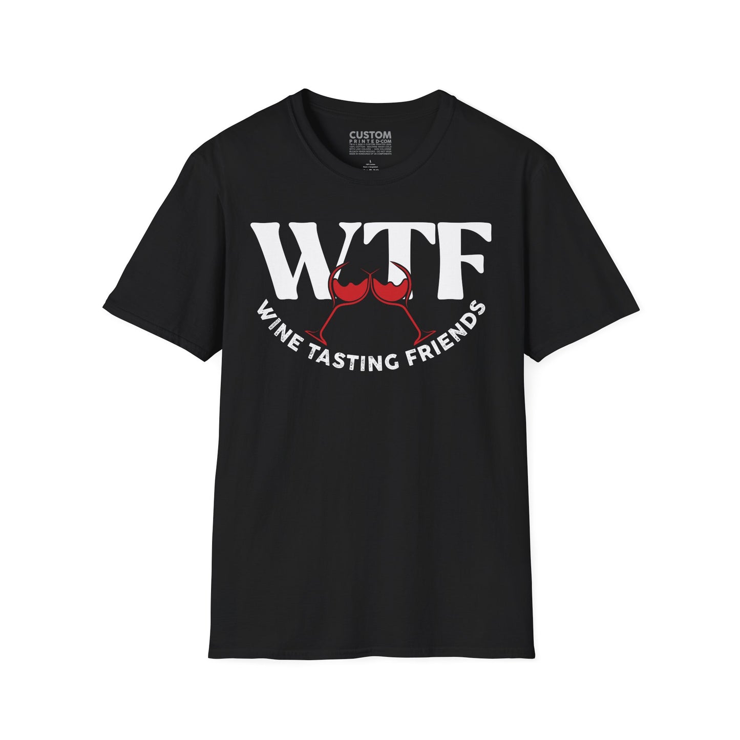 WTF Wine Tasting Friends T-Shirt | Wine Lover Tee | Drinking Friends Shirt