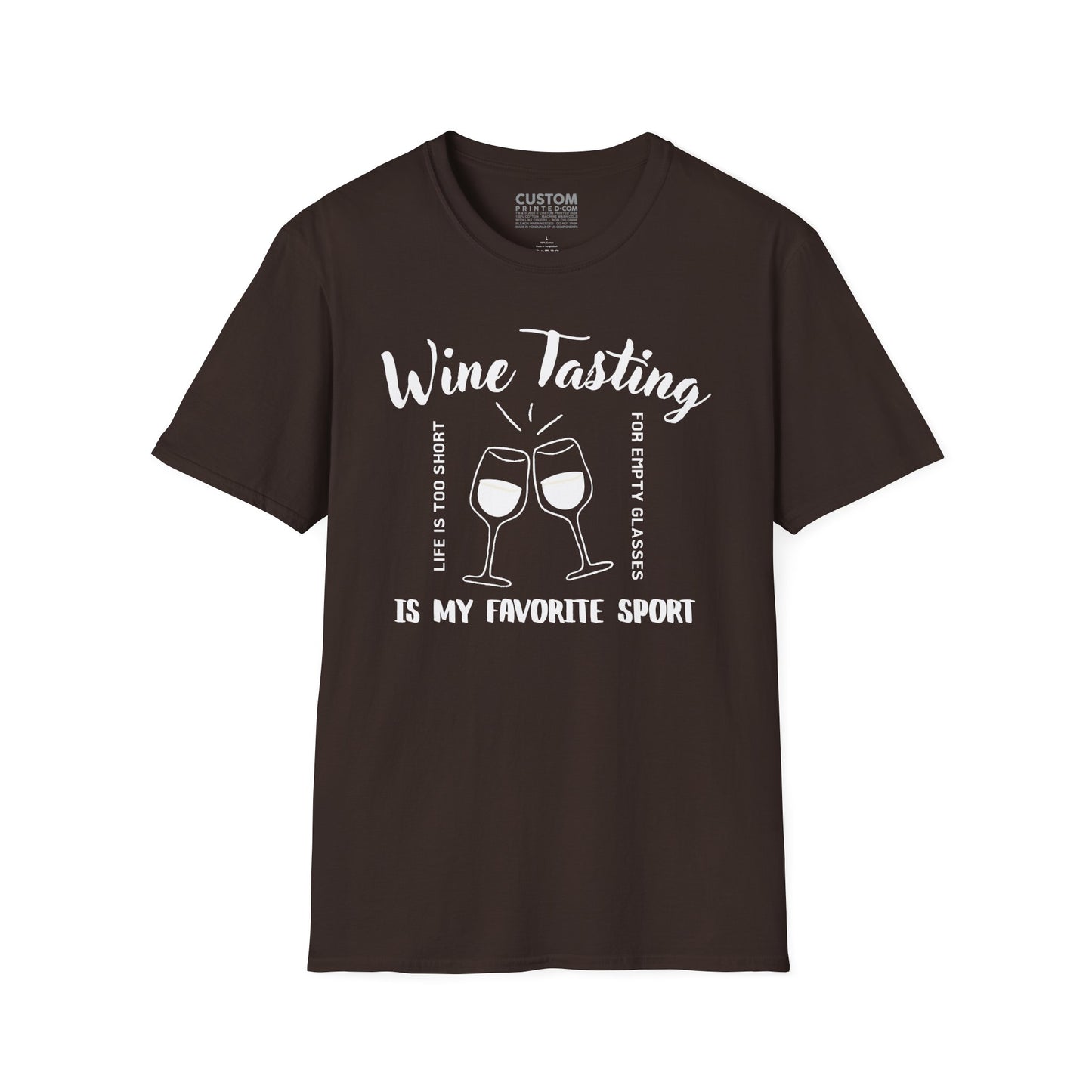 Wine Tasting Is My Favorite Sport T-Shirt | Wine Lover Tee | Drinking Shirt