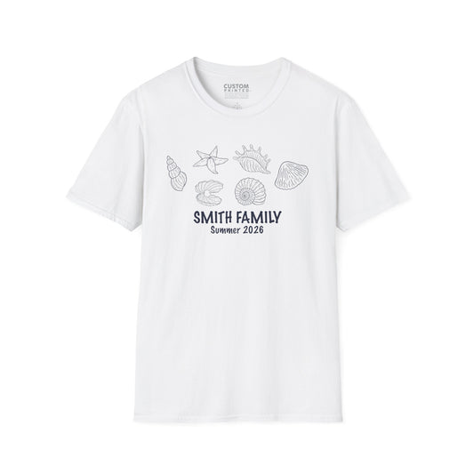 Custom Family Vacation Tee Ocean Theme Shirt | Beach Family T-Shirt