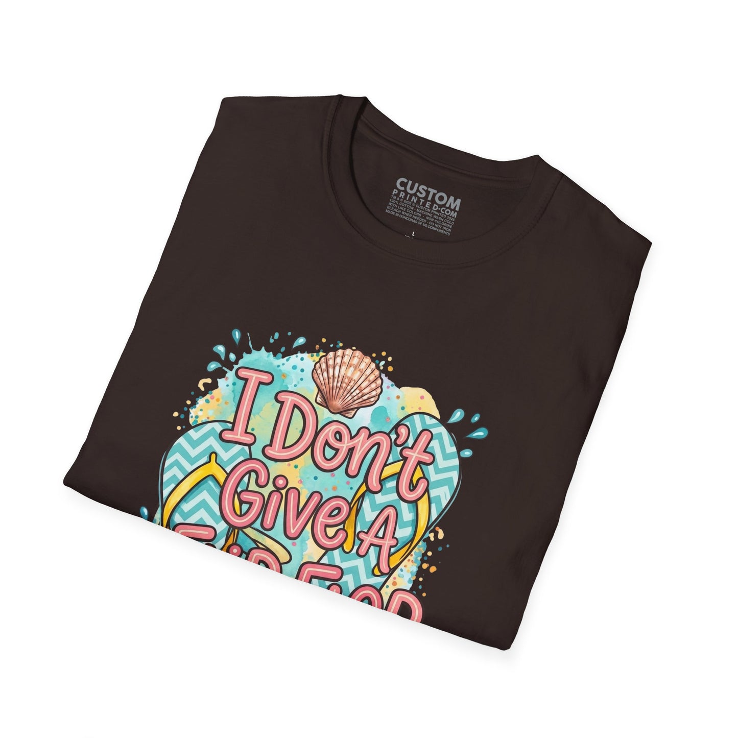 I Don’t Give a Flip Flop T-Shirt | Summer Vacation Tee