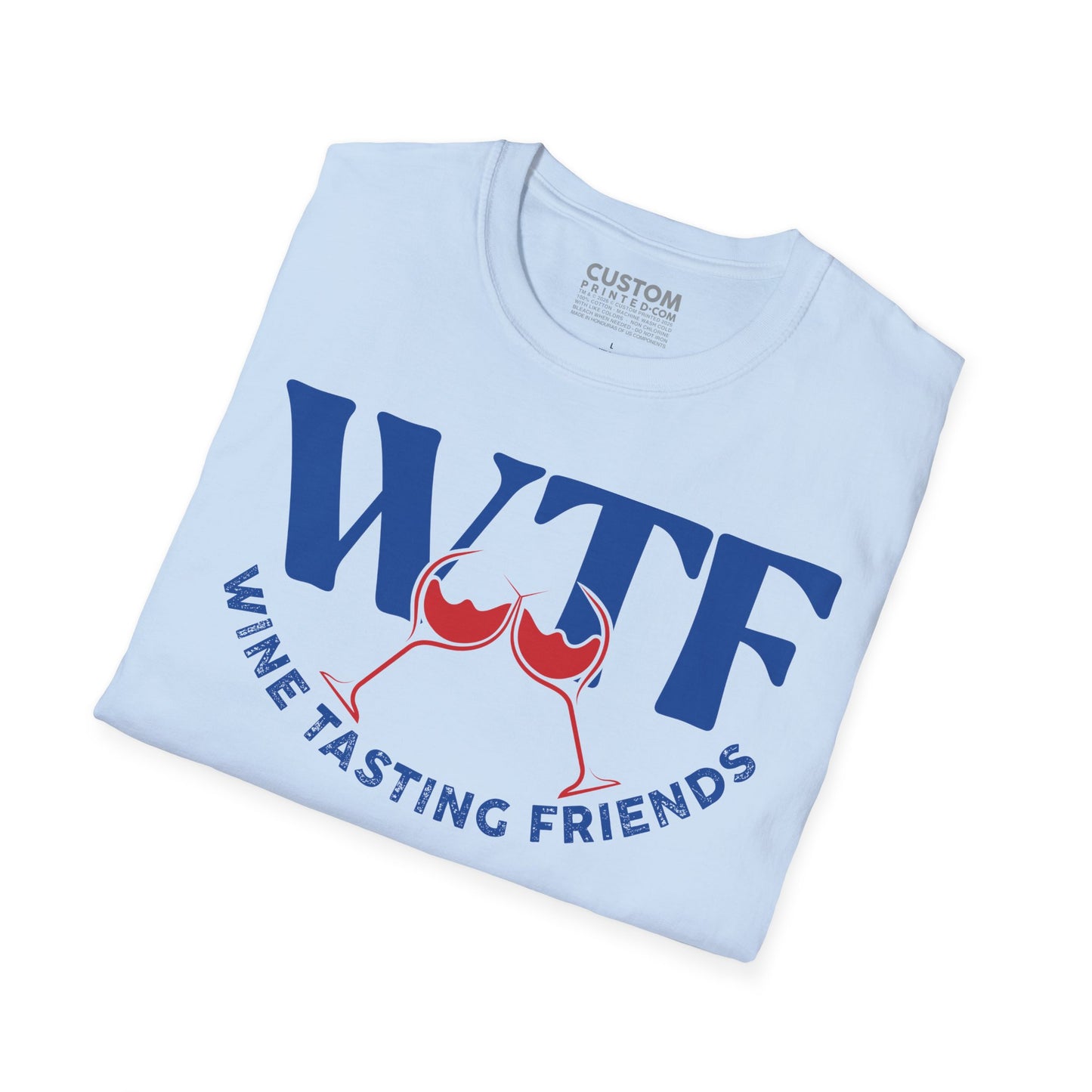 WTF Wine Tasting Friends T-Shirt | Wine Lover Tee | Drinking Friends Shirt