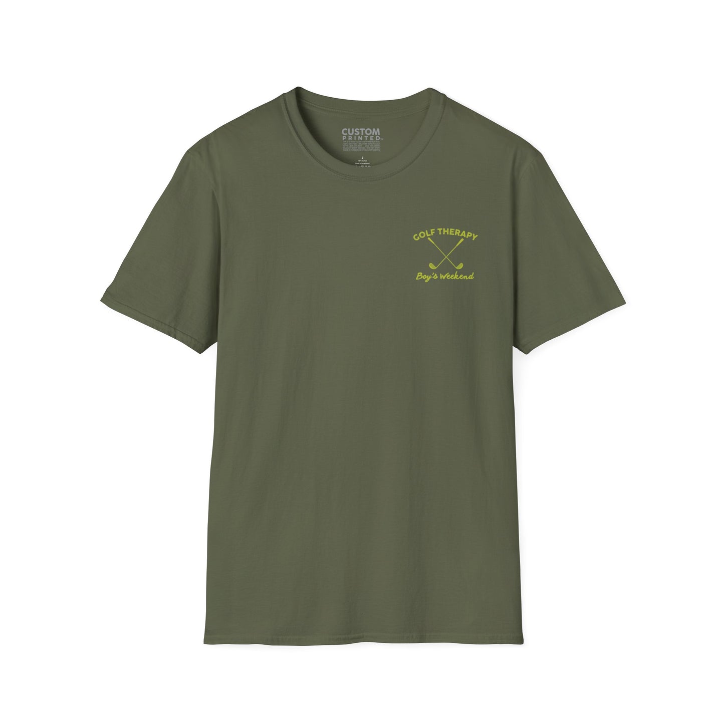 Golf Therapy Weekend Recovery T-Shirt | Golf Relaxation Tee | Golf Lifestyle Shirt