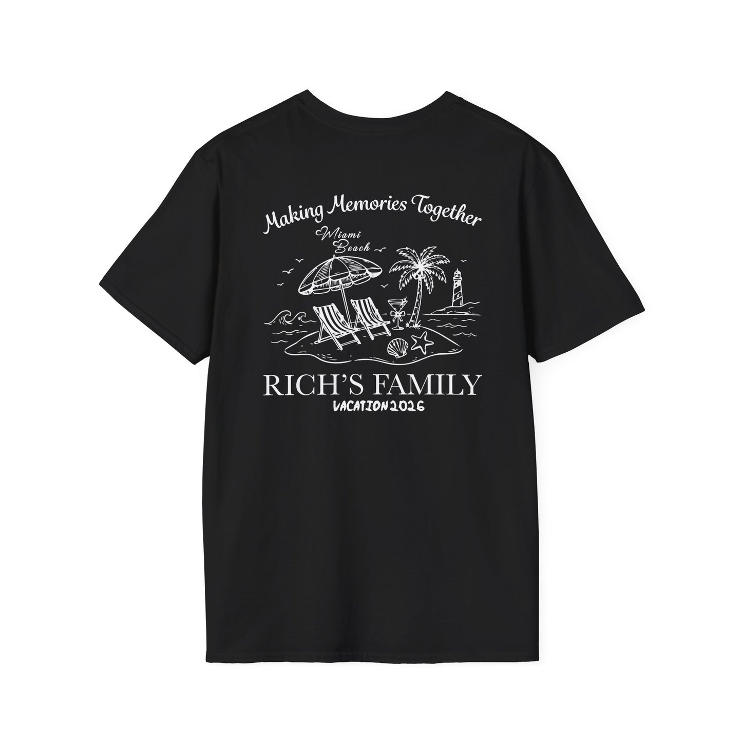Personalized Making Memories Together Family Beach Vacation T-Shirt