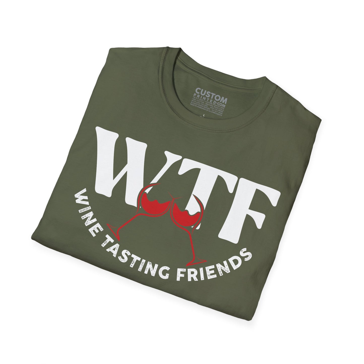 WTF Wine Tasting Friends T-Shirt | Wine Lover Tee | Drinking Friends Shirt