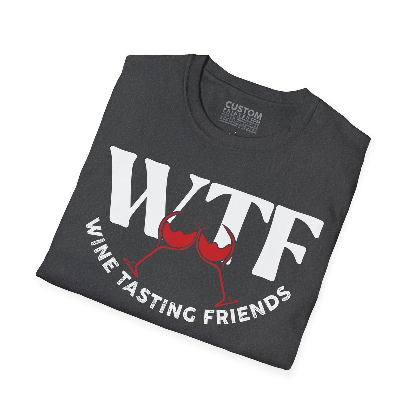WTF Wine Tasting Friends T-Shirt | Wine Lover Tee | Drinking Friends Shirt