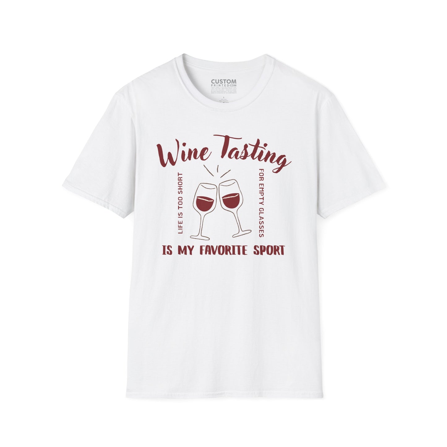 Wine Tasting Is My Favorite Sport T-Shirt | Wine Lover Tee | Drinking Shirt