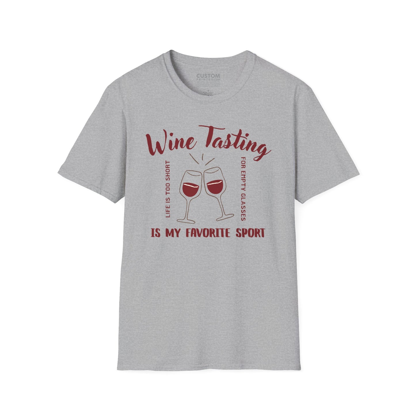 Wine Tasting Is My Favorite Sport T-Shirt | Wine Lover Tee | Drinking Shirt