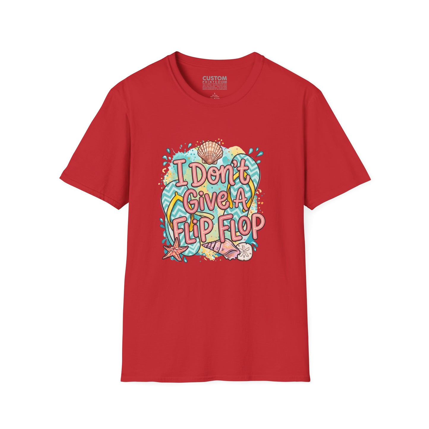 I Don’t Give a Flip Flop T-Shirt | Summer Vacation Tee
