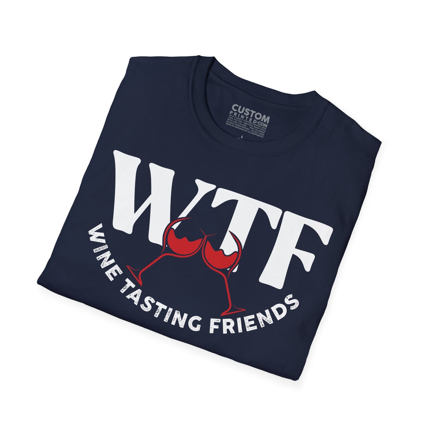 WTF Wine Tasting Friends T-Shirt | Wine Lover Tee | Drinking Friends Shirt