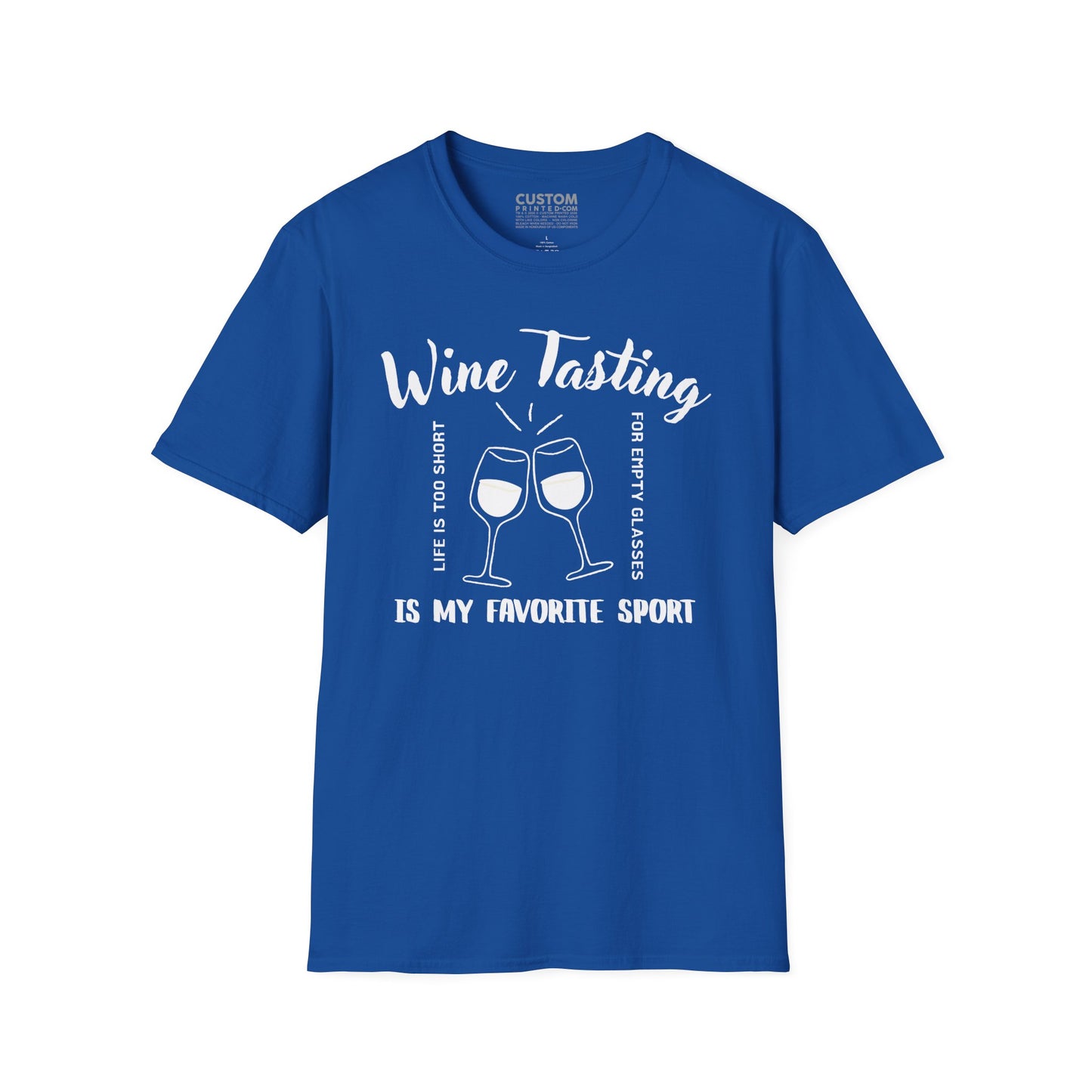 Wine Tasting Is My Favorite Sport T-Shirt | Wine Lover Tee | Drinking Shirt