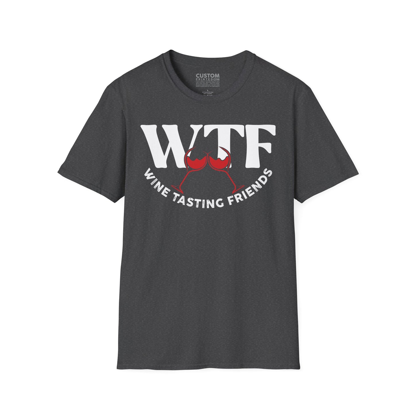 WTF Wine Tasting Friends T-Shirt | Wine Lover Tee | Drinking Friends Shirt