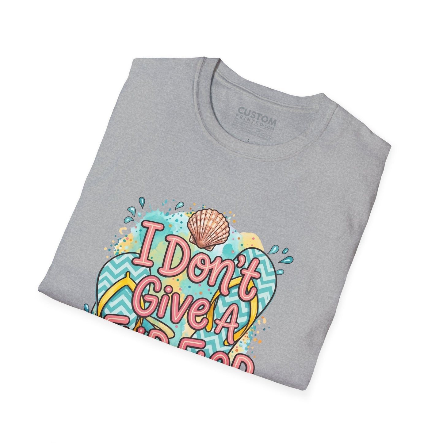 I Don’t Give a Flip Flop T-Shirt | Summer Vacation Tee