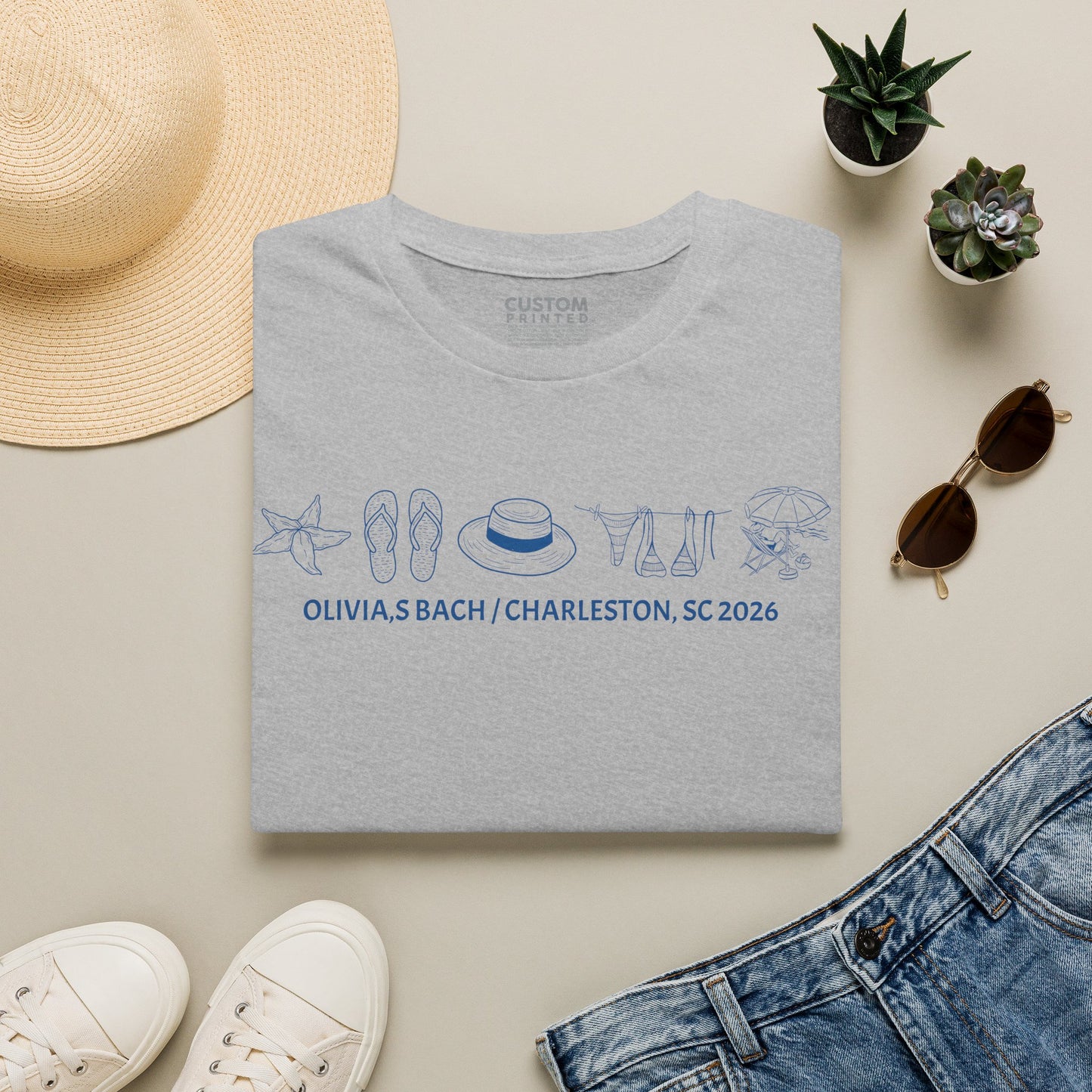Custom Bach Party 2026 T-Shirt | Good Days Ahead | Beach Vacation Tee
