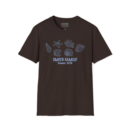 Custom Family Vacation Tee Ocean Theme Shirt | Beach Family T-Shirt
