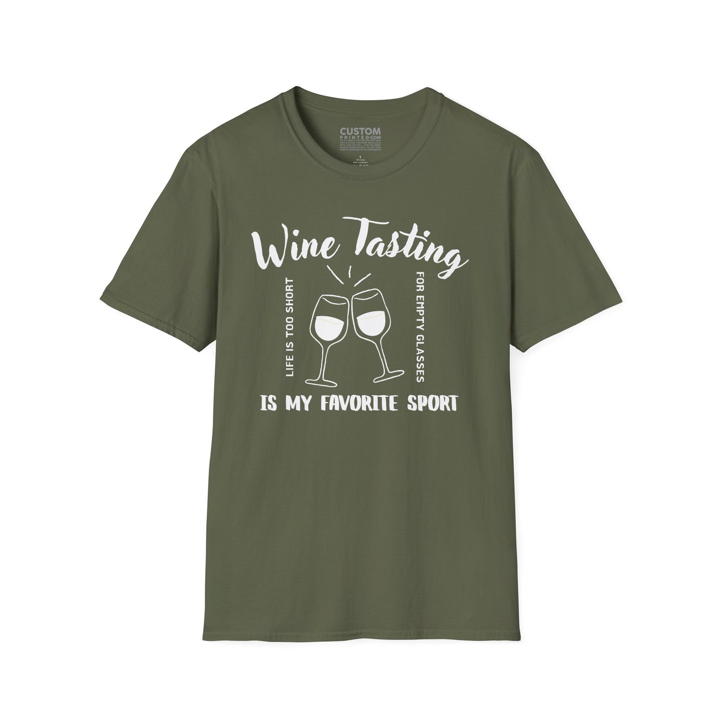 Wine Tasting Is My Favorite Sport T-Shirt | Wine Lover Tee | Drinking Shirt