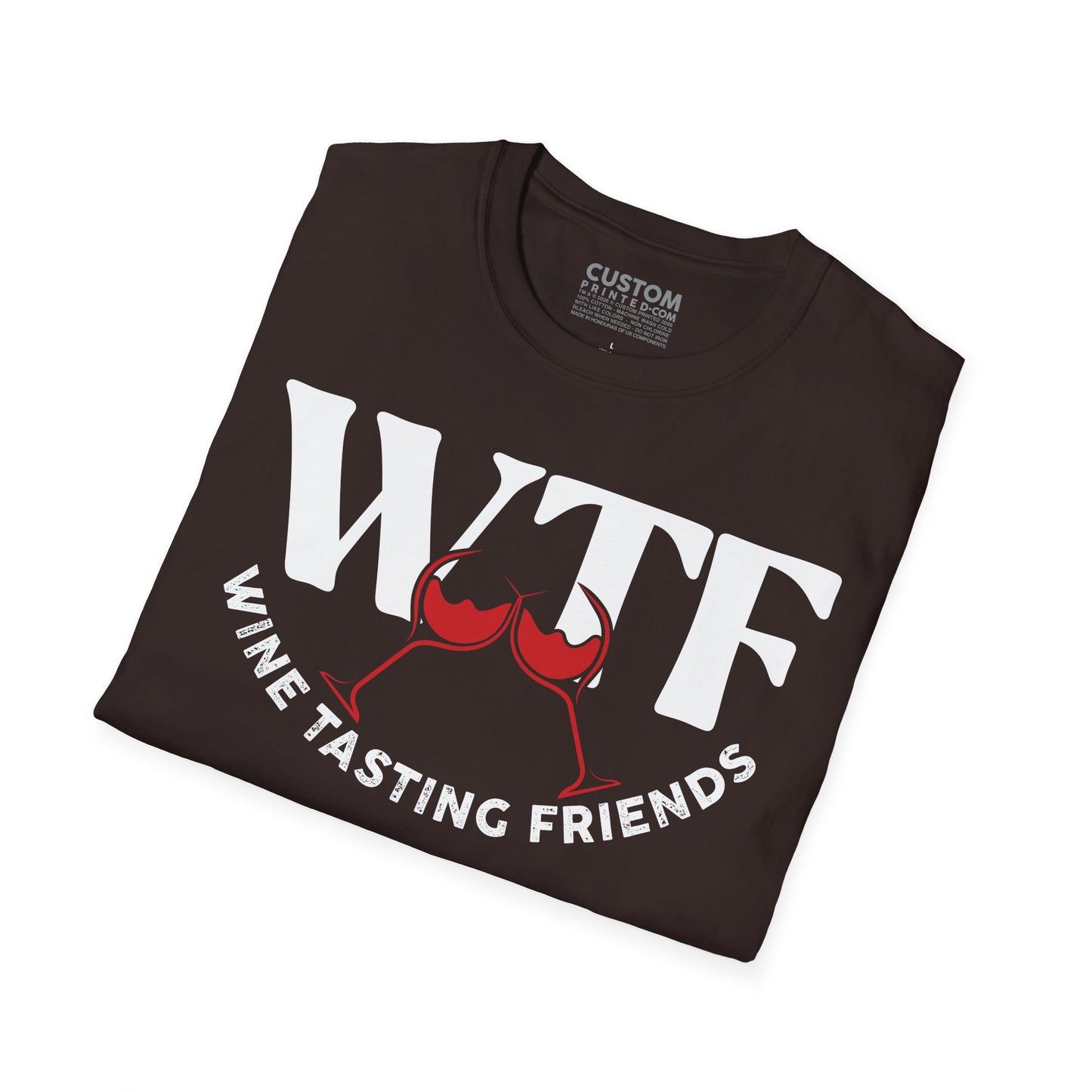 WTF Wine Tasting Friends T-Shirt | Wine Lover Tee | Drinking Friends Shirt