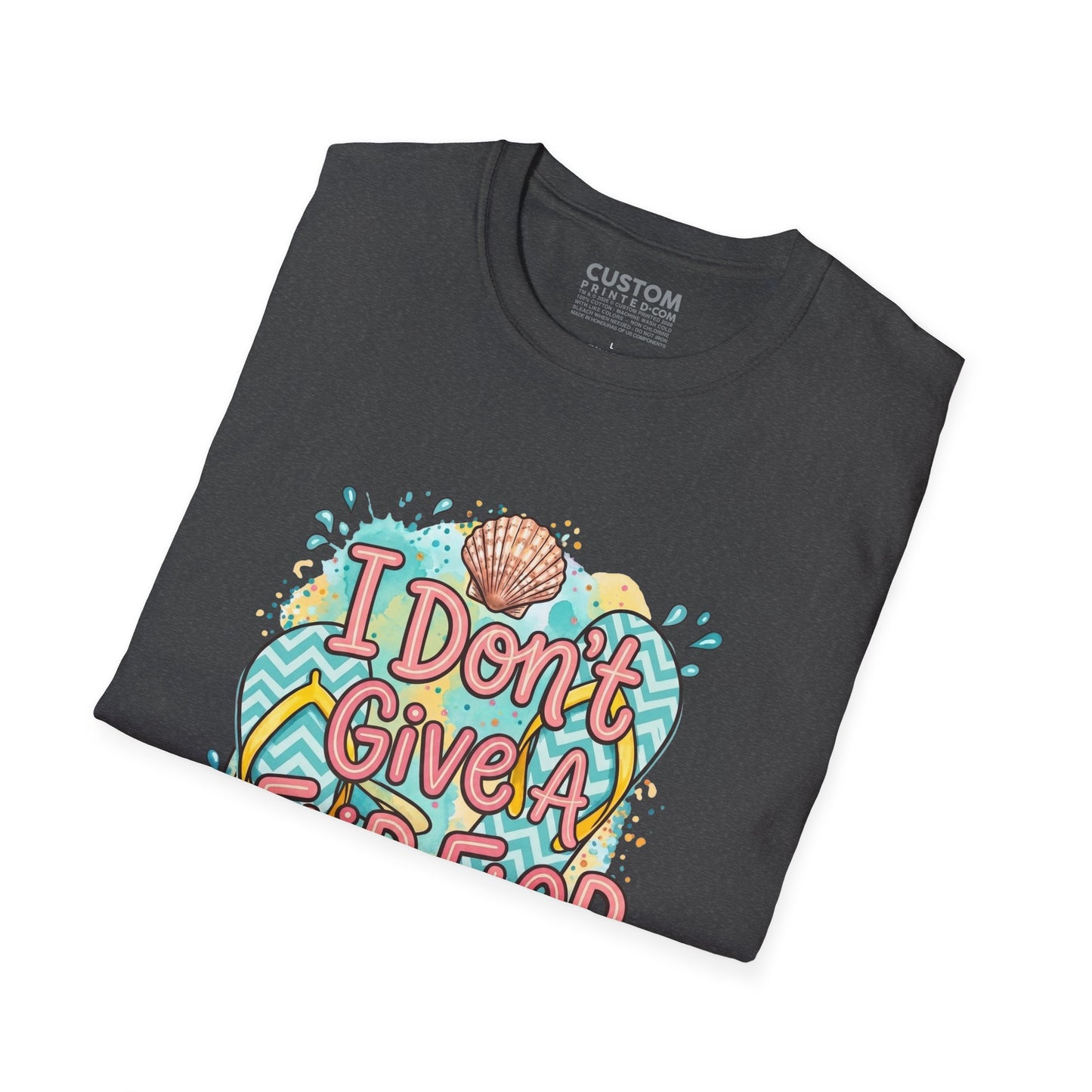 I Don’t Give a Flip Flop T-Shirt | Summer Vacation Tee