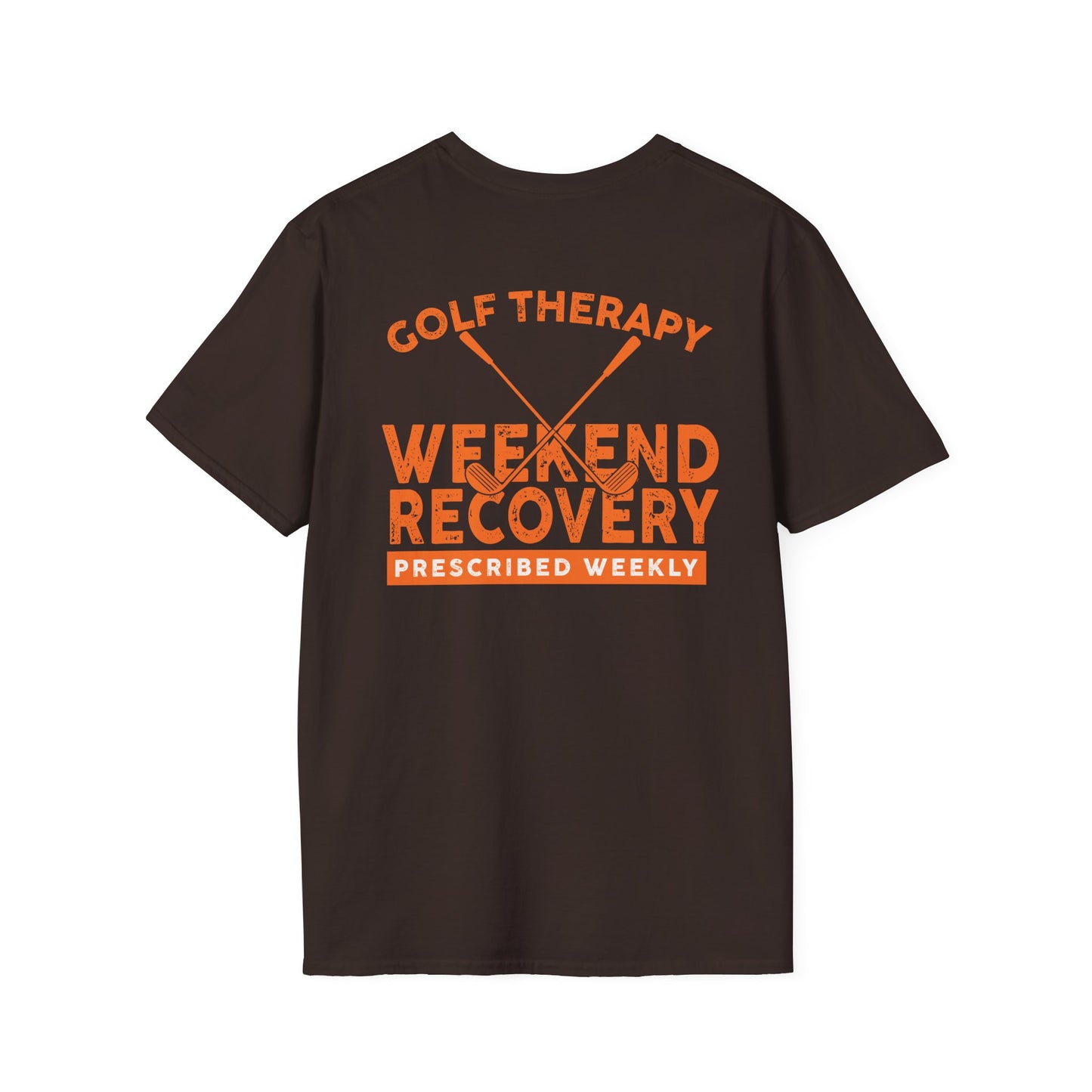 Golf Therapy Weekend Recovery T-Shirt | Golf Relaxation Tee | Golf Lifestyle Shirt