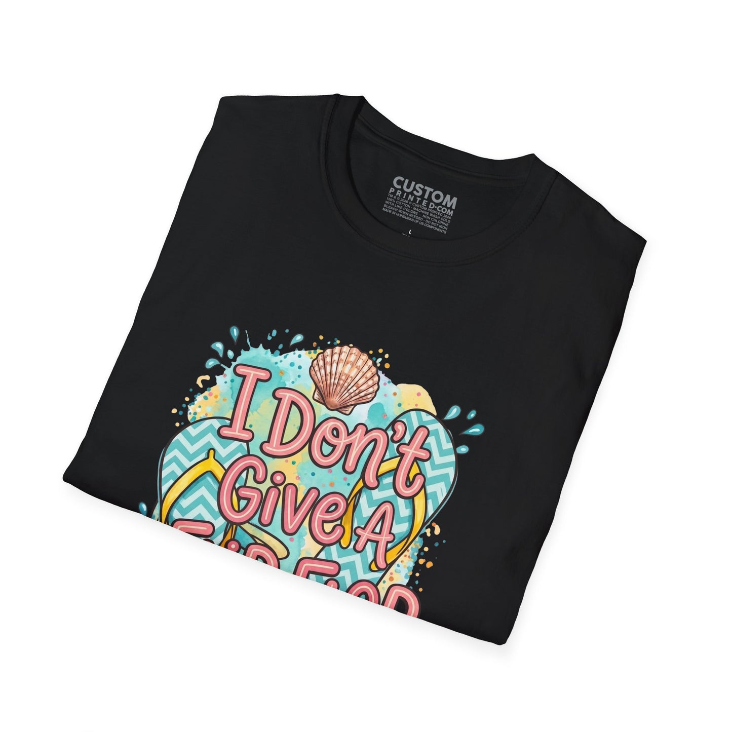 I Don’t Give a Flip Flop T-Shirt | Summer Vacation Tee