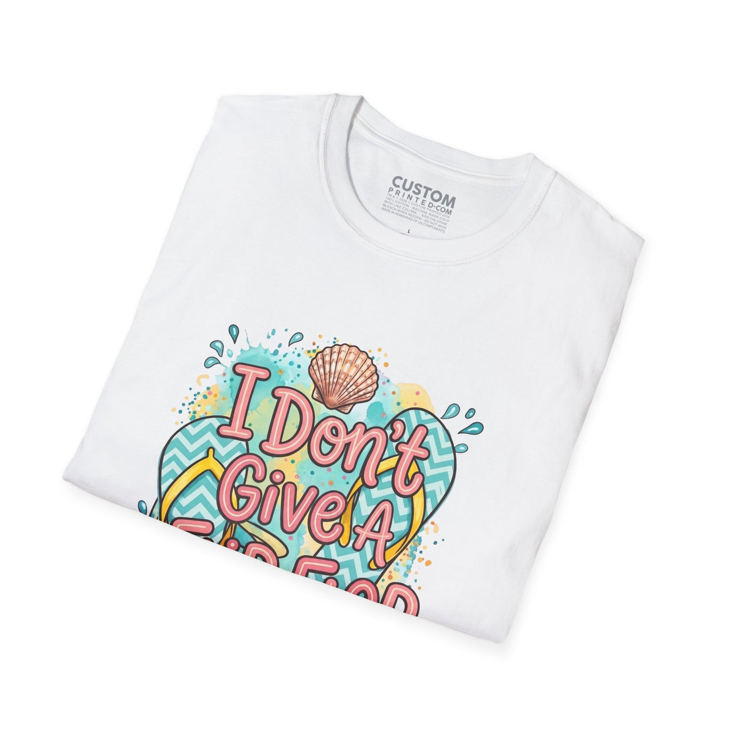 I Don’t Give a Flip Flop T-Shirt | Summer Vacation Tee