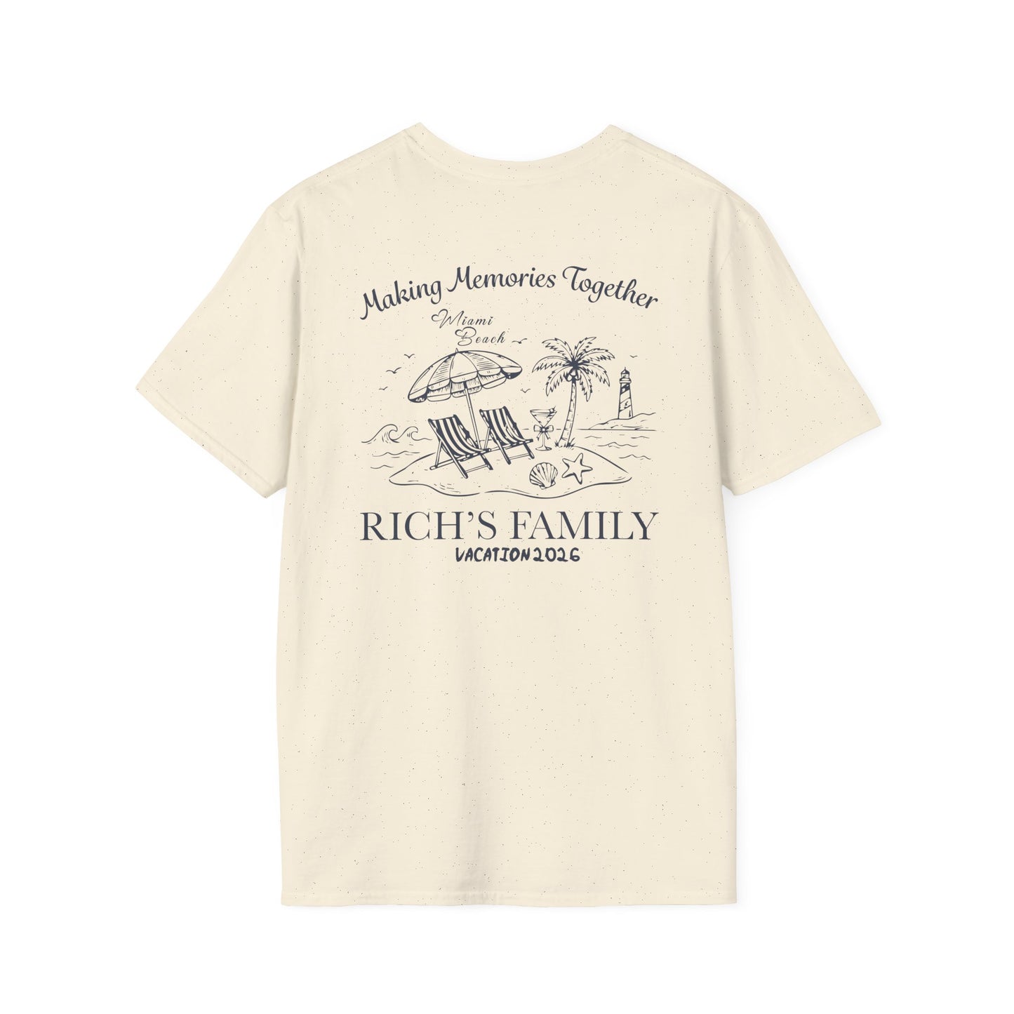 Personalized Making Memories Together Family Beach Vacation T-Shirt