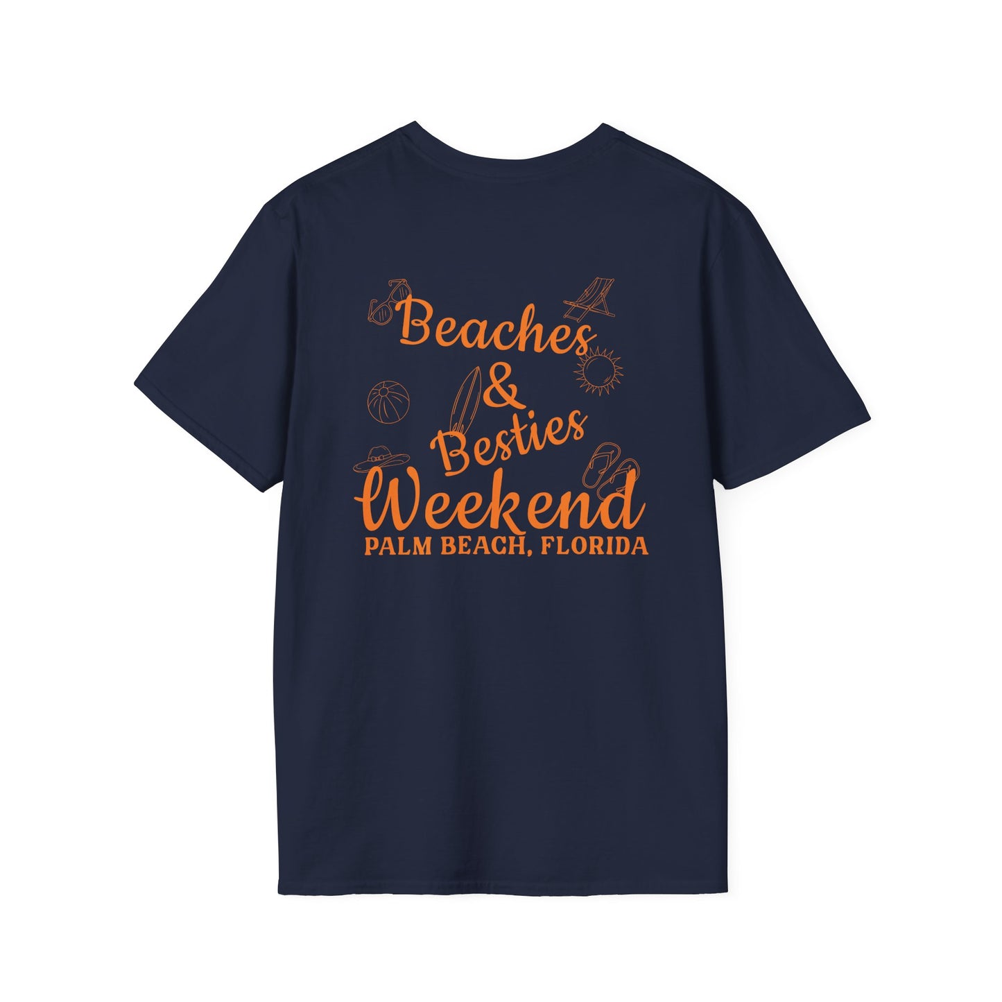 Custom Beaches and Besties Weekend Tee | Personalized Girls & Boys Beach Trip tshirt
