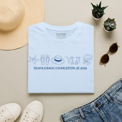 Custom Bach Party 2026 T-Shirt | Good Days Ahead | Beach Vacation Tee