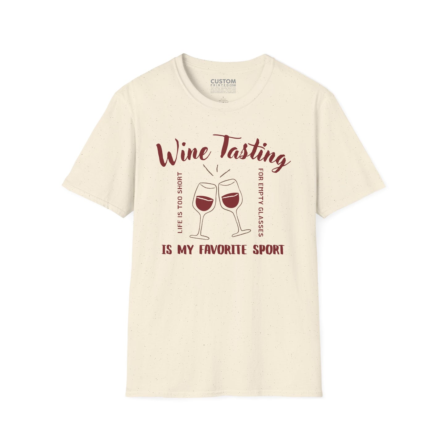 Wine Tasting Is My Favorite Sport T-Shirt | Wine Lover Tee | Drinking Shirt