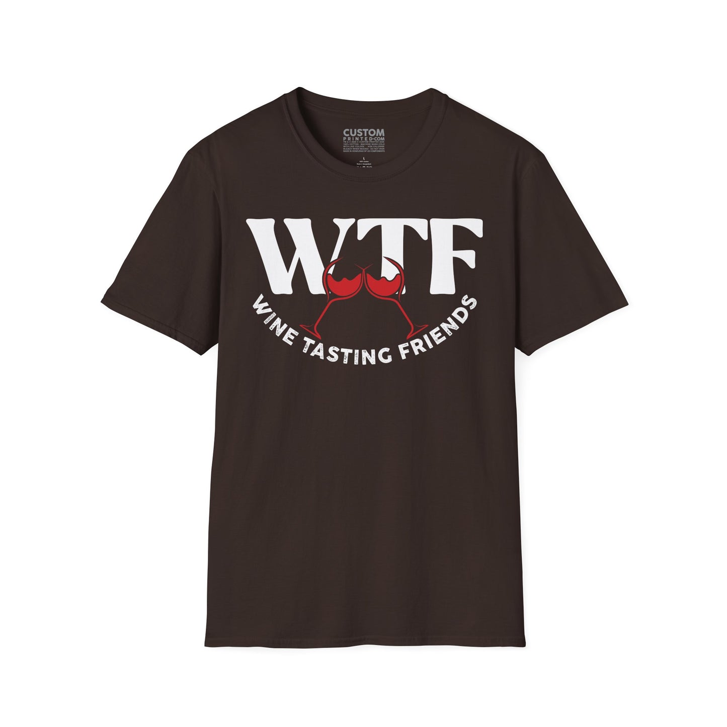 WTF Wine Tasting Friends T-Shirt | Wine Lover Tee | Drinking Friends Shirt