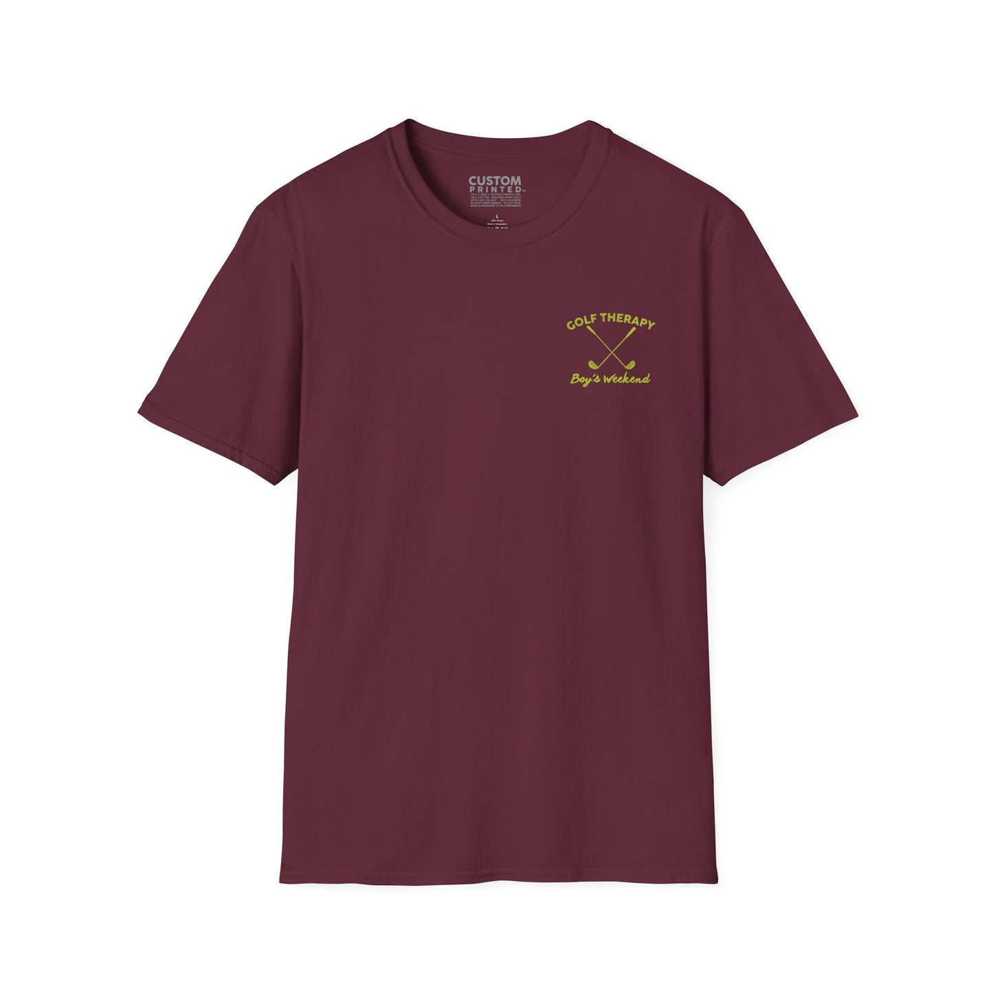 Golf Therapy Weekend Recovery T-Shirt | Golf Relaxation Tee | Golf Lifestyle Shirt