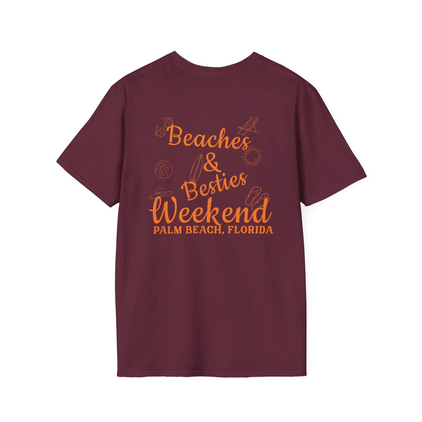 Custom Beaches and Besties Weekend Tee | Personalized Girls & Boys Beach Trip tshirt