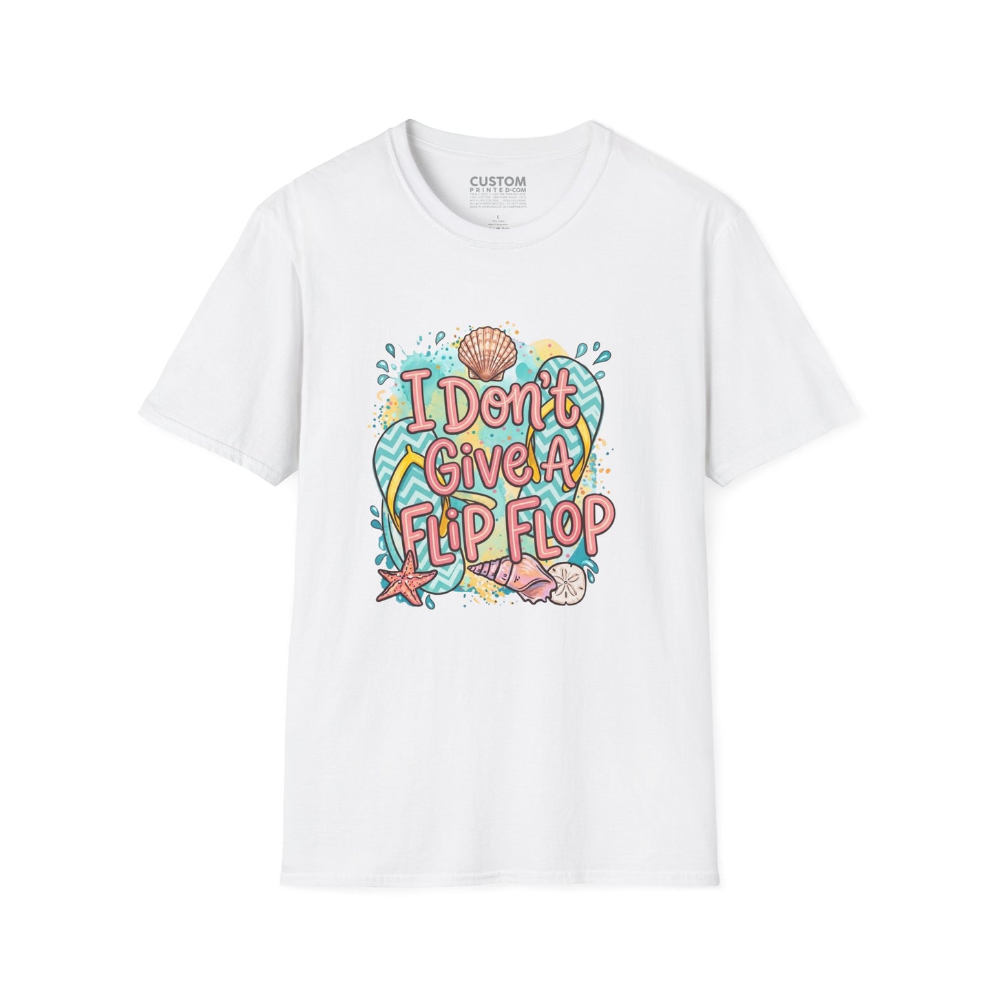 I Don’t Give a Flip Flop T-Shirt | Summer Vacation Tee