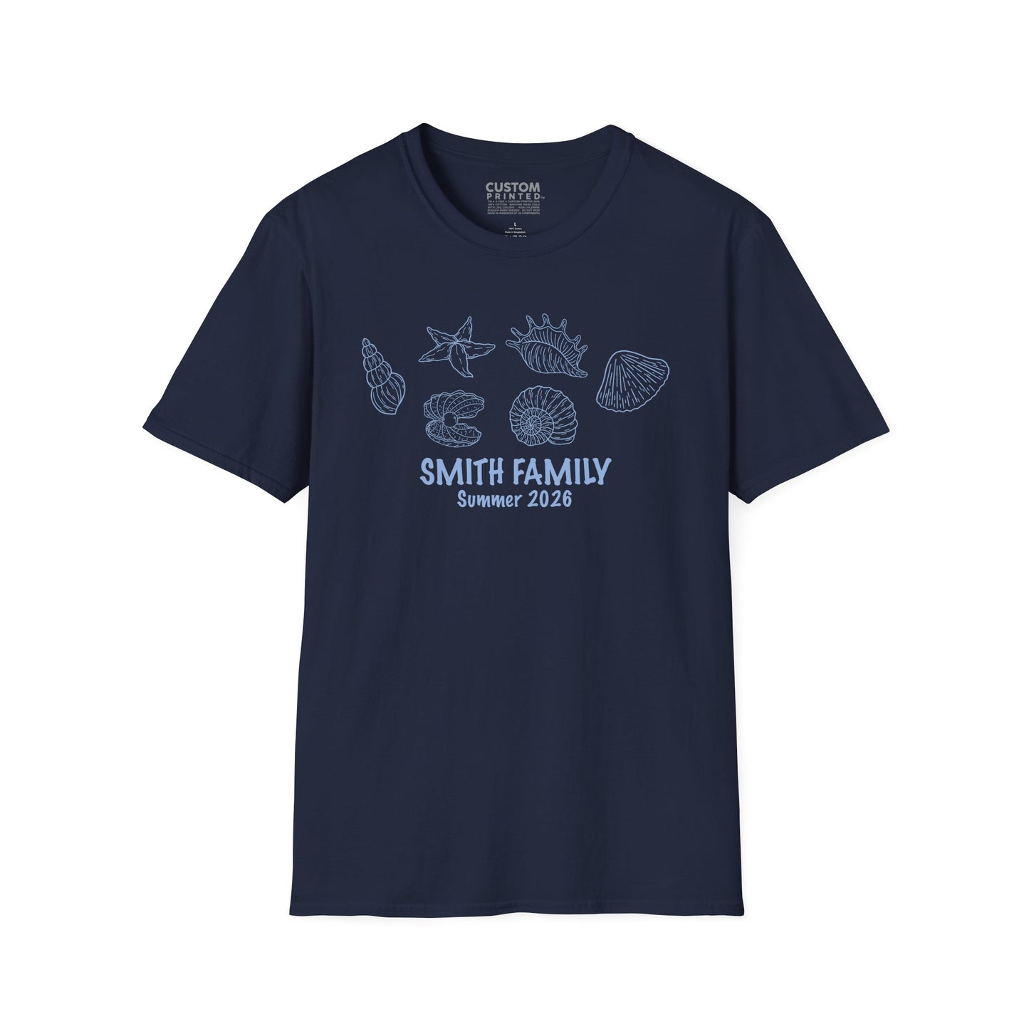 Custom Family Vacation Tee Ocean Theme Shirt | Beach Family T-Shirt