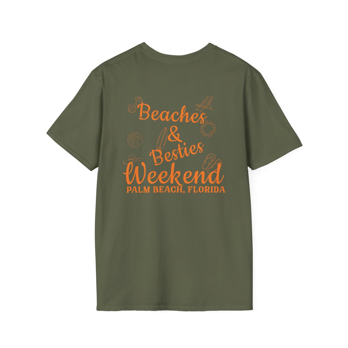 Custom Beaches and Besties Weekend Tee | Personalized Girls & Boys Beach Trip tshirt